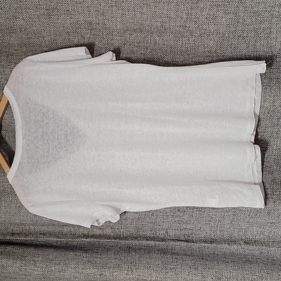 NEW I•N•C White VNeck Vee Top Sheer Size XL - Picture 3 of 8